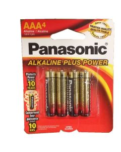 ALKALINE PANASONIC ''AAA'' 4-PK