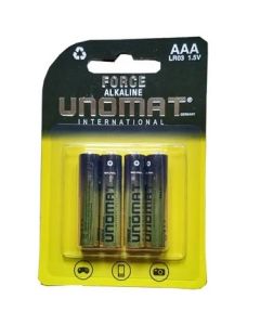 UNOMAT ALKALINE BATT AAA-4pk