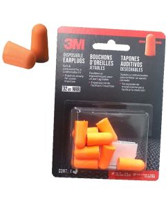 3M EARPLUGS DISPOSABLE 4pairs