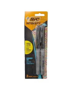 BIC FINE MARKER BLACK 2pk