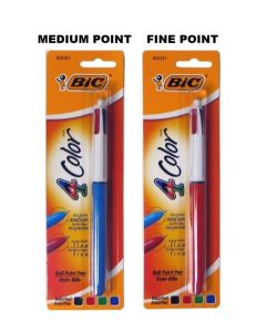 BIC 4-COLOR BALLPOINT CARDED
