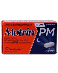 MOTRIN PM CAPLETS 20s