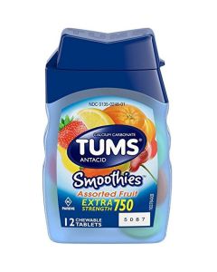 TUMS E-X SMOOTHIES FRUIT 12s