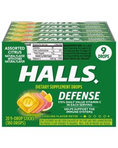 HALL DEFENSE VITMN-C CTRUS 20s