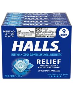HALLS MENTHO-LYPTUS BOX/20