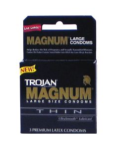64603 THIN 3s MAGNUM CONDOMS