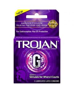 TROJAN G-SPOT LUBRICATED 3s