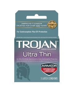 TROJAN ULTRATHIN SPERMICIDL 3s