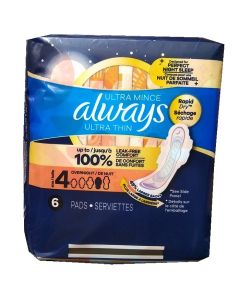ALWAYS ULTRA THIN 6ct OVRNIGHT