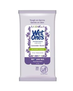 20ct WET ONES ANTIBACTRL LAVEN