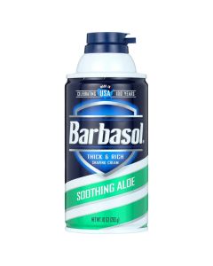 BARBASOL ALOE 10oz SHAVE CREAM