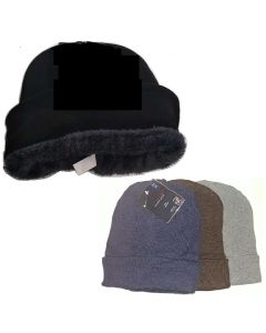 ASST COLORS WINTER HAT W/FUR