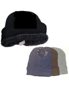 ASST COLORS WINTER HAT W/FUR