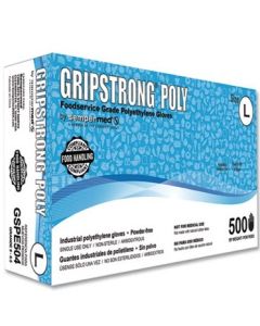 POLY PLASTIC GLOVES 500ct LARG